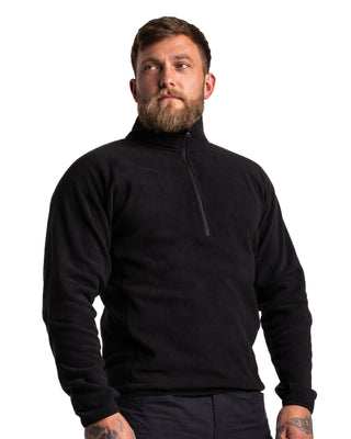 A190 Ocelot Fleece - Black 