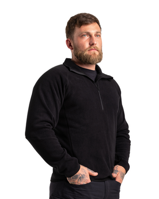 A190 Ocelot Fleece - Black