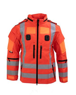 B127 Flight Suit Jacket - HiVis Red 