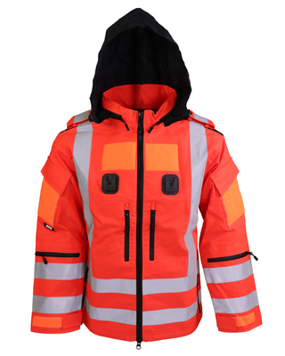 B127 Flight Suit Jacket - HiVis Red 