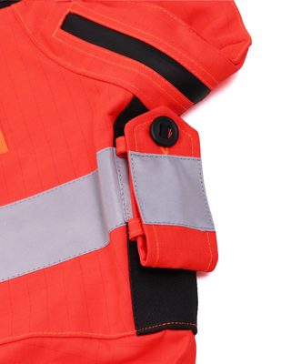 B127 Flight Suit Jacket - HiVis Red