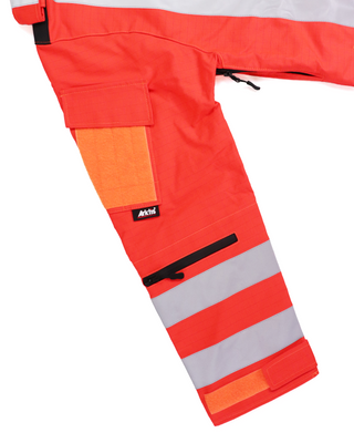 B127 Flight Suit Jacket - HiVis Red