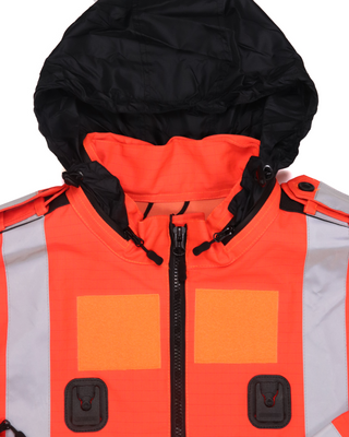 B127 Flight Suit Jacket - HiVis Red