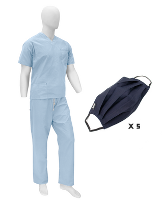 Scrub Suit Bundle - Light Blue 