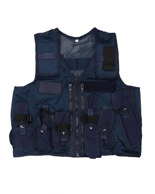 P485AL Fixed Pouch Security Vest - Left Handed - Navy Blue 