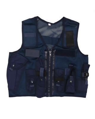 P485AR Fixed Pouch Security Vest - Right Handed - Navy Blue 