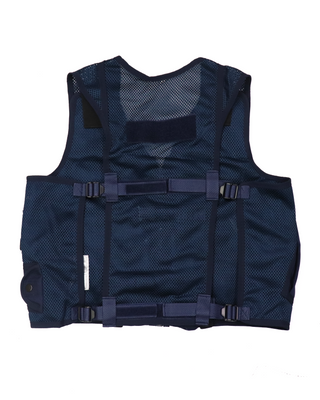 P485AR Fixed Pouch Security Vest - Right Handed - Navy Blue 