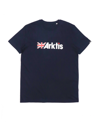 TE001 - Flag Logo Tee - Heather Navy