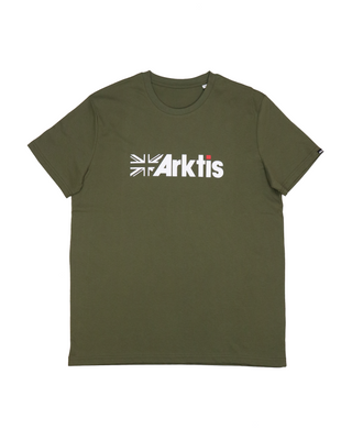 TE001 - Flag Logo Tee - Olive Green