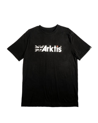 TE001 - Athletic Flag Logo Tee - Black
