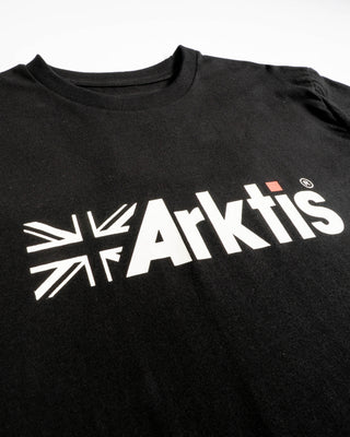 TE001 - Athletic Flag Logo Tee - Black