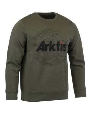 D011 Contour Sweatshirt - Olive Green 