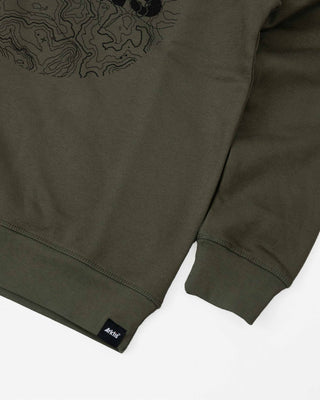 D011 Contour Sweatshirt - Olive Green 