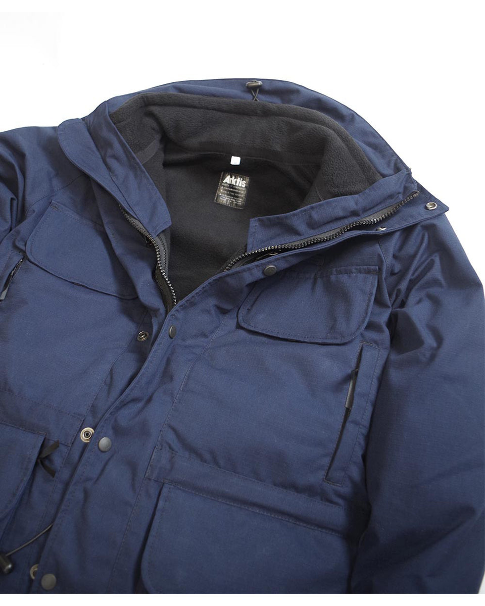 B315 Avenger Coat & Detachable Fleece - Navy Blue– Arktis Store